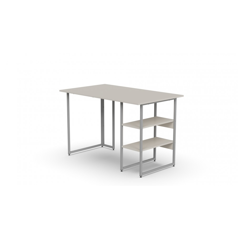 Стол письменный Кевин Ferrum-decor 75x140x60 Серый металл ДСП Кашемир 16 мм (FRD-108131)
