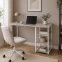 Стол письменный Кевин Ferrum-decor 75x140x70 Белый металл ДСП Кашемир 32 мм (FRD-108151)