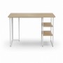Стол письменный Кевин Ferrum-decor 75x120x70 Белый металл ДСП Дуб Кремона Торро 32 мм (FRD-108181)