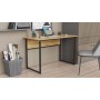 Компьютерный стол Ferrum-decor Коди 75x120x70 черный ДСП Дуб Артизан 16мм (FRD-107191)