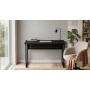 Стол письменный Майк Ferrum-decor 75x100x60 Черный металл ДСП Каштан Арвадонна 16 мм (FRD-108261)