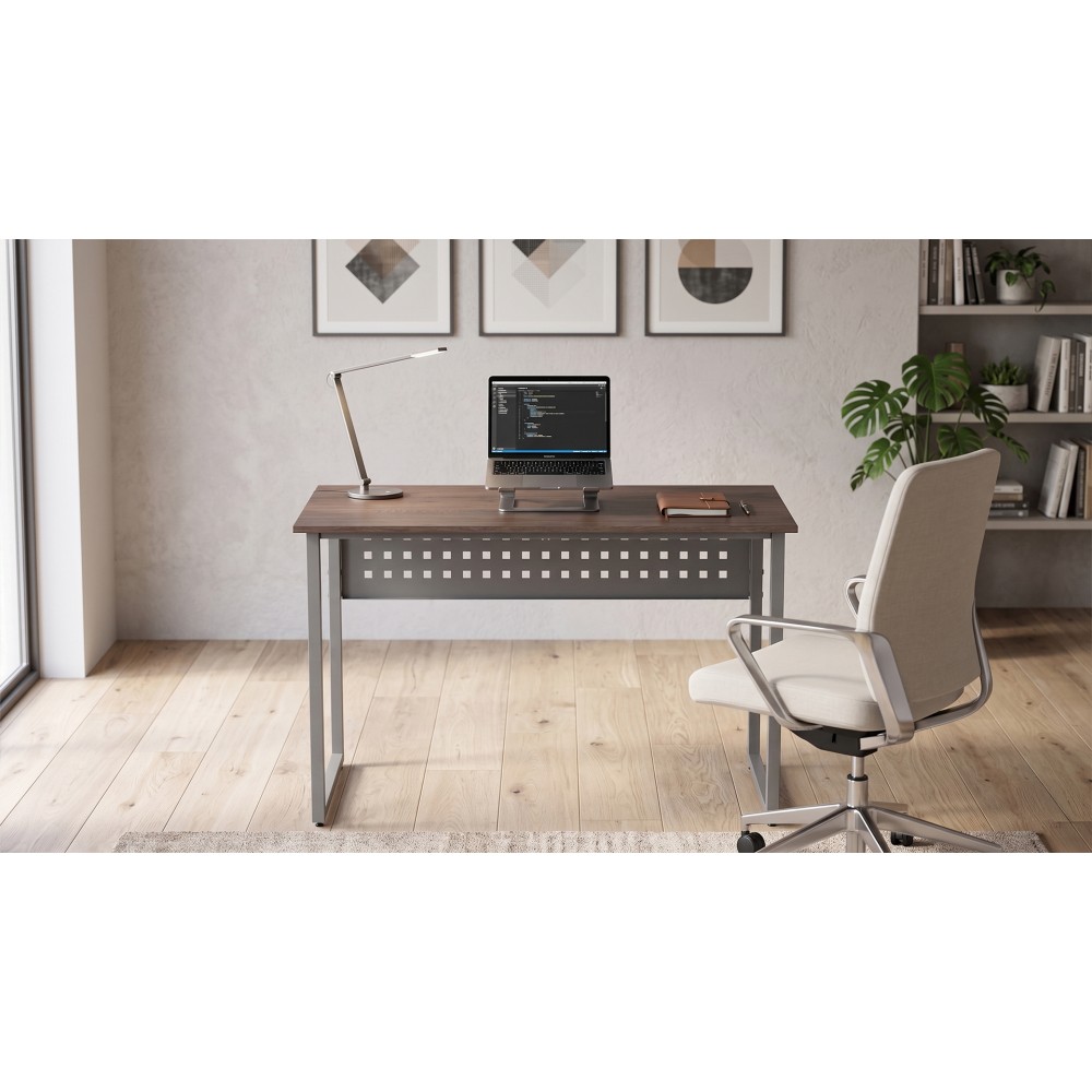 Стол письменный Майк Ferrum-decor 75x100x60 Серый металл ДСП Дуб Кремона Канолло 16 мм (FRD-108191)