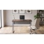 Стол письменный Майк Ferrum-decor 75x100x60 Серый металл ДСП Дуб Кремона Канолло 16 мм (FRD-108191)