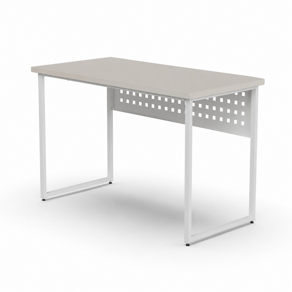 Стол письменный Майк Ferrum-decor 75x100x60 Белый металл ДСП Кашемир 32 мм (FRD-108301)