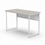 Стол письменный Майк Ferrum-decor 75x100x60 Белый металл ДСП Кашемир 32 мм (FRD-108301)