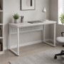 Стол письменный Майк Ferrum-decor 75x100x60 Белый металл ДСП Кашемир 32 мм (FRD-108301)