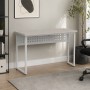 Стол письменный Майк Ferrum-decor 75x100x60 Белый металл ДСП Кашемир 32 мм (FRD-108301)