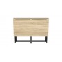 Стол-книжка трансформер Морис 2 Ferrum-decor 750x1000x1100 Черный металл ДСП Дуб Сонома 16 мм (FRD-107321)