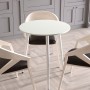 Круглий стіл OPTIMA 3 ніжки конусні Ferrum-decor 750x670x670 Білий метал ДСП Кашемір 16 мм (FRD-107561)