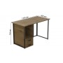Компьютерный стол Ferrum-decor Отто 76x120x60 черный ДСП Дуб Артизан 32мм (FRD-107021)