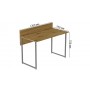 Компьютерный стол Ferrum-decor Скай 75x120x70 серый ДСП Дуб Артизан 32мм (FRD-106981)