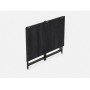 Стол трансформер раскладной Слай Ferrum-decor 75x100x60 Черный металл ДСП Каштан Арвадонна 16 мм (FRD-107821)