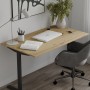 Стол письменный Space Ferrum-decor 750x1200x600 Черный металл ДСП Дуб Артизан 16 мм (FRD-107891)