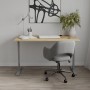 Стол письменный Space Ferrum-decor 750x1400x700 Серый металл ДСП Дуб Артизан 16 мм (FRD-107991)