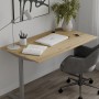 Стол письменный Space Ferrum-decor 750x1400x700 Серый металл ДСП Дуб Артизан 16 мм (FRD-107991)