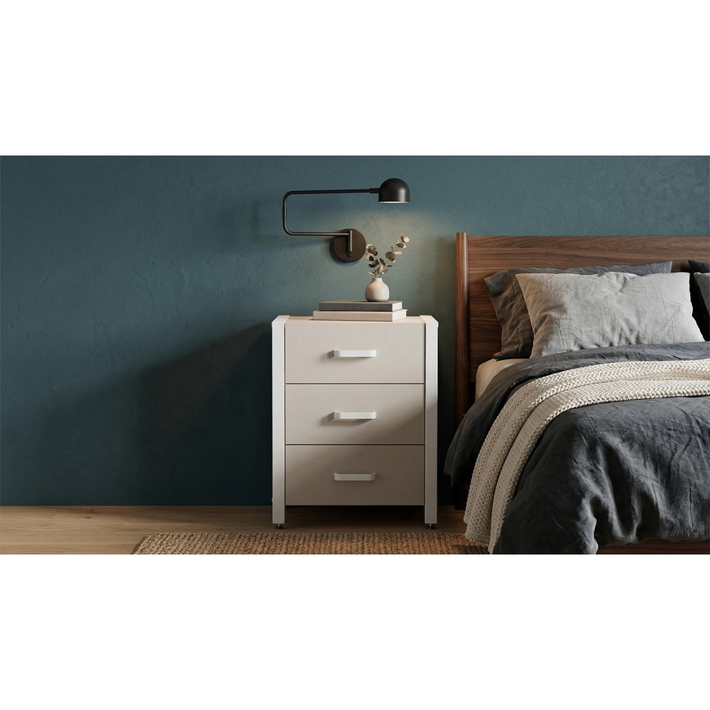 Тумба універсальна Ferrum-decor Вів'єн 3 50x41x40 білий ДСП Кашемір 16 мм (FRD-107751)