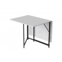 Стіл-трансформер книжка Вуді Ferrum-decor 75x130x90 Чорний метал ДСП (FRD-107341)