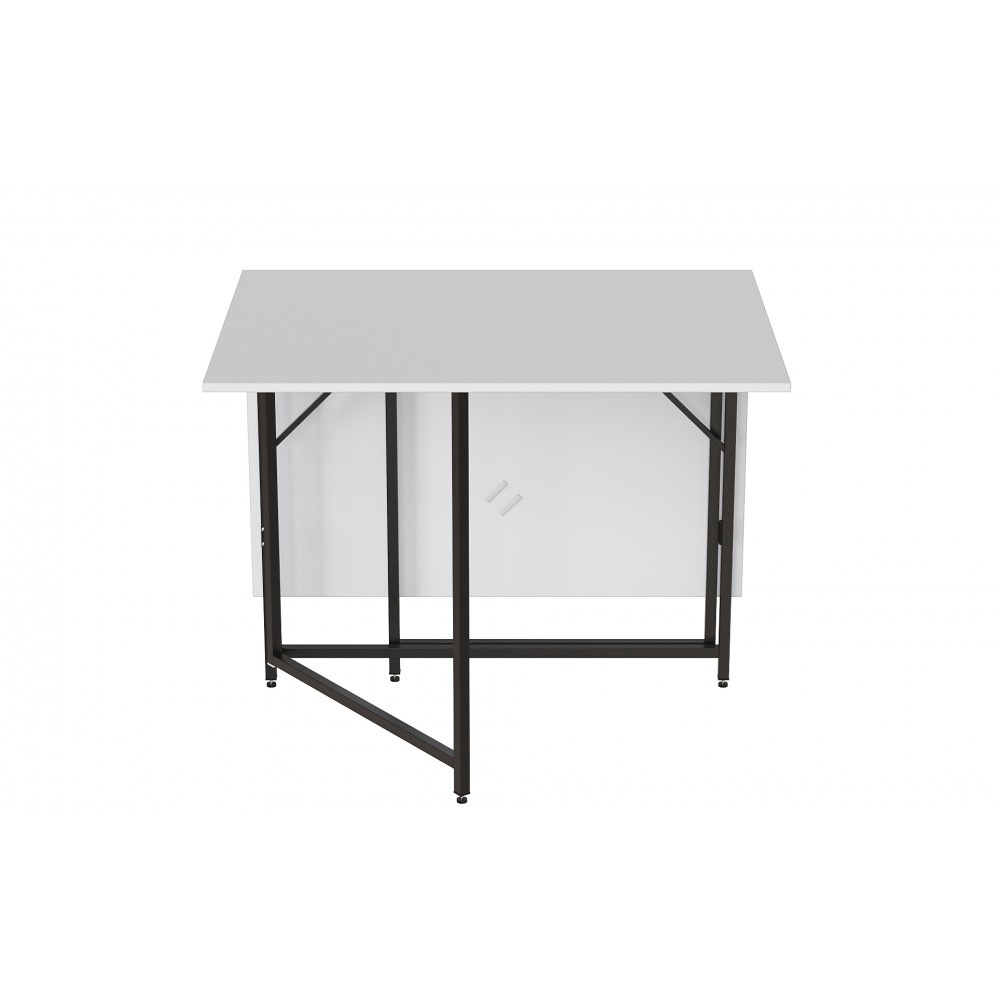Стіл-трансформер книжка Вуді Ferrum-decor 75x130x90 Чорний метал ДСП (FRD-107341)