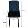 Стул PM-001 Perfect Home Sic Velluto 19 Графит (PFH-092128)