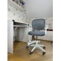 Кресло вращающееся детское с подставкой для ног PERFECT KIDS GRAY Perfect Home Серый (PFH-092117)
