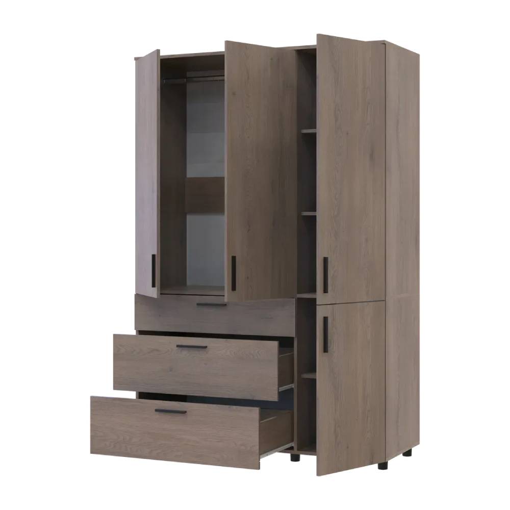 Шафа для одягу Doros Торн Кремона Канноло 3 ДСП/3Ш (штанга) 135х51.6х200 (DRS-012069)