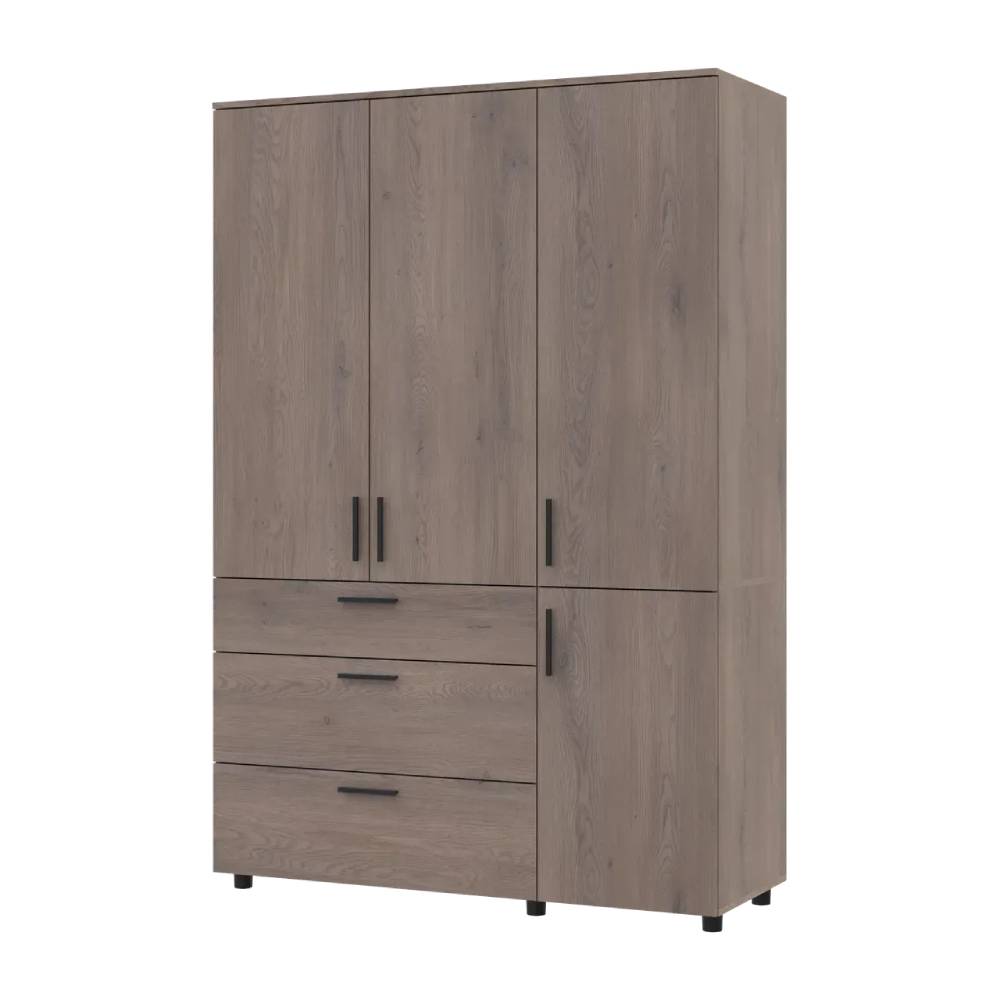 Шафа для одягу Doros Торн Кремона Канноло 3 ДСП/3Ш (штанга) 135х51.6х200 (DRS-012069)