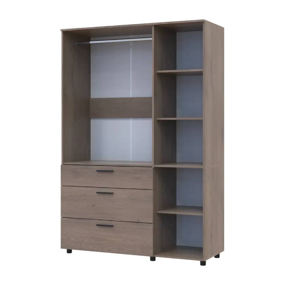 Шафа для одягу Doros Торн Кремона Канноло 3 ДСП/3Ш (штанга) 135х51.6х200 (DRS-012069)
