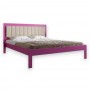 Двуспальная деревянная кровать Mebigrand Пекин П1 Розовый (S2060R30B)/Аляска 23 (Бежевый) 160х200 см (MBG-16758)
