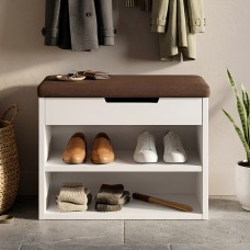 Тумба для обуви с нишей под сидением LION ТО-9 68x36х49 см Нимфея Альба (LION-045357)