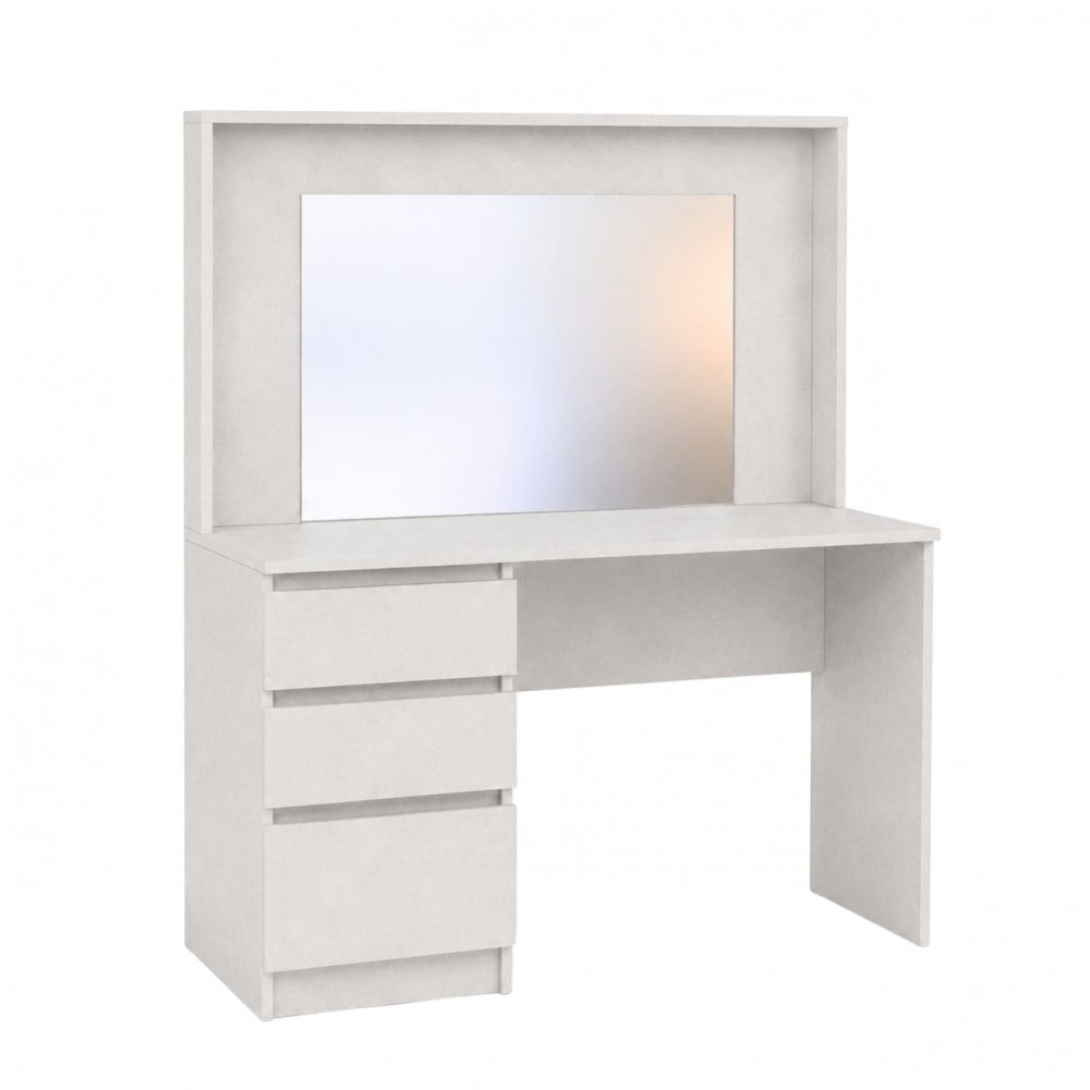 Туалетний столик із дзеркалом LION Місс 110х50х145 см Бетон Style (LION-045455)
