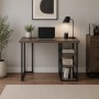 Стол письменный Кевин Ferrum-decor 75x100x60 Черный металл ДСП Дуб Кремона Канолло 32 мм (FRD-108012)