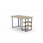Стол письменный Кевин Ferrum-decor 75x120x60 Черный металл ДСП Дуб Кремона Торро 32 мм (FRD-108162)