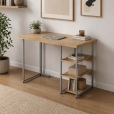 Стіл письмовий Кевин Ferrum-decor 75x120x70 Сірий метал ДСП Дуб Кремона Торро 32 мм (FRD-108182)