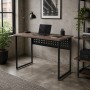 Стол письменный Майк Ferrum-decor 75x100x60 Черный металл ДСП Дуб Кремона Канолло 32 мм (FRD-108192)