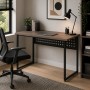 Стол письменный Майк Ferrum-decor 75x100x60 Черный металл ДСП Дуб Кремона Канолло 32 мм (FRD-108192)