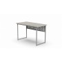 Стол письменный Майк Ferrum-decor 75x100x60 Серый металл ДСП Кашемир 32 мм (FRD-108302)