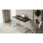 Стол письменный Майк Ferrum-decor 75x100x60 Белый металл ДСП Каштан Арвадонна 16 мм (FRD-108262)