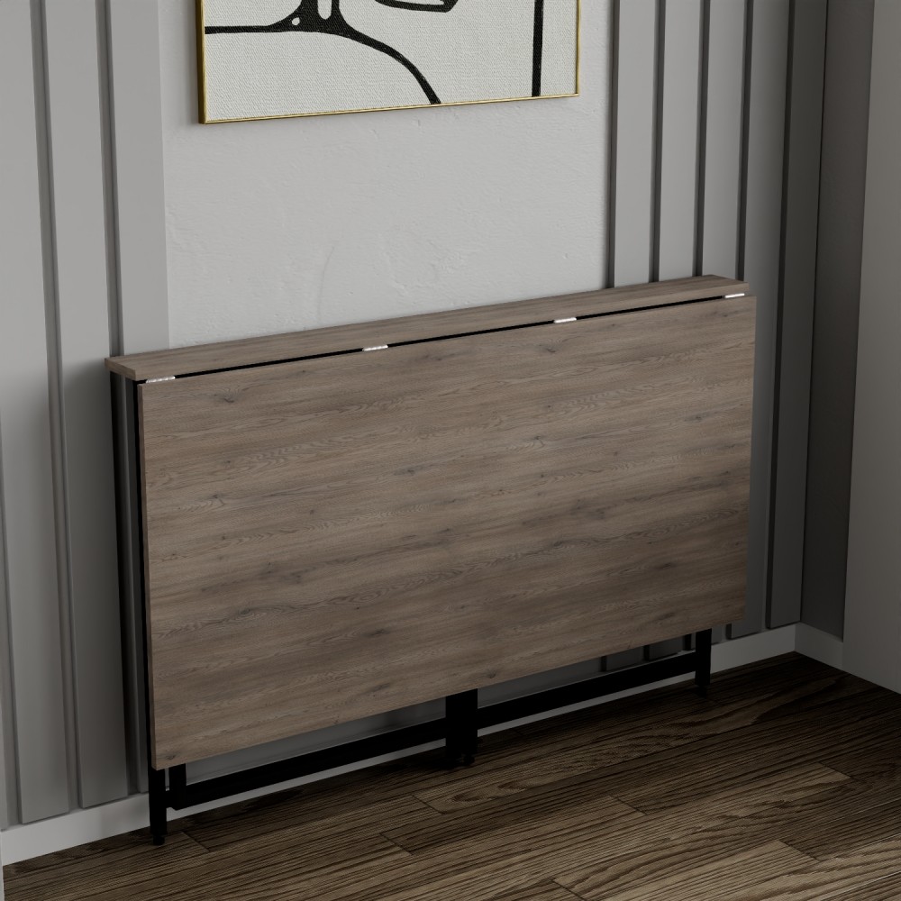Стол раскладной Морис Ferrum-decor 750x1000x600 Черный металл ДСП Дуб Кремона Канолло 16 мм (FRD-107492)