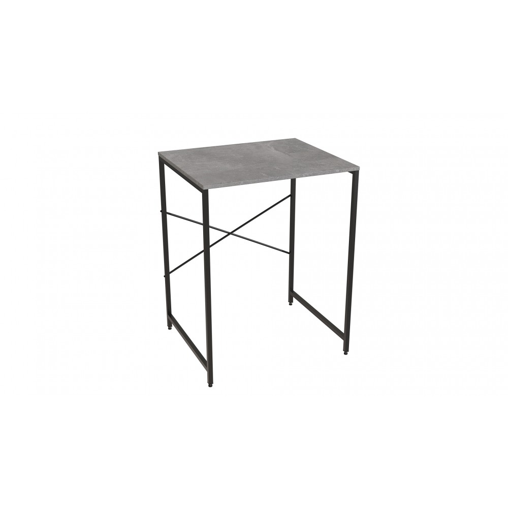 Стеллаж полка Бафрум 401 Ferrum-decor для стиральной машины 90x70,5x60,5 Черный металл ДСП Бетон 16 мм (FRD-107352)