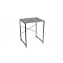 Стеллаж полка Бафрум 401 Ferrum-decor для стиральной машины 90x70,5x60,5 Черный металл ДСП Бетон 16 мм (FRD-107352)