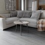 Журнальний круглий стіл OPTIMA 2 ніжки конусні Ferrum-decor 450x670x670 Чорний метал ДСП Дуб Кремона Канолло 16 мм (FRD-107542)