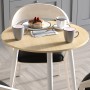 Круглий стіл OPTIMA 3 ніжки конусні Ferrum-decor 750x670x670 Білий метал ДСП Дуб Кремона Торро 16 мм (FRD-107562)