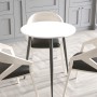 Круглий стіл OPTIMA 3 ніжки конусні Ferrum-decor 750x670x670 Чорний метал ДСП Білий 16 мм (FRD-107442)