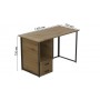 Компьютерный стол Ferrum-decor Отто 76x120x70 черный ДСП Дуб Артизан 32мм (FRD-107022)