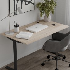 Стіл письмовий Space Ferrum-decor 750x1000x700 Чорний метал ДСП Дуб Сан-Марино 16 мм (FRD-107862)