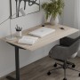 Стол письменный Space Ferrum-decor 750x1200x700 Черный металл ДСП Дуб Сан-Марино 16 мм (FRD-107922)