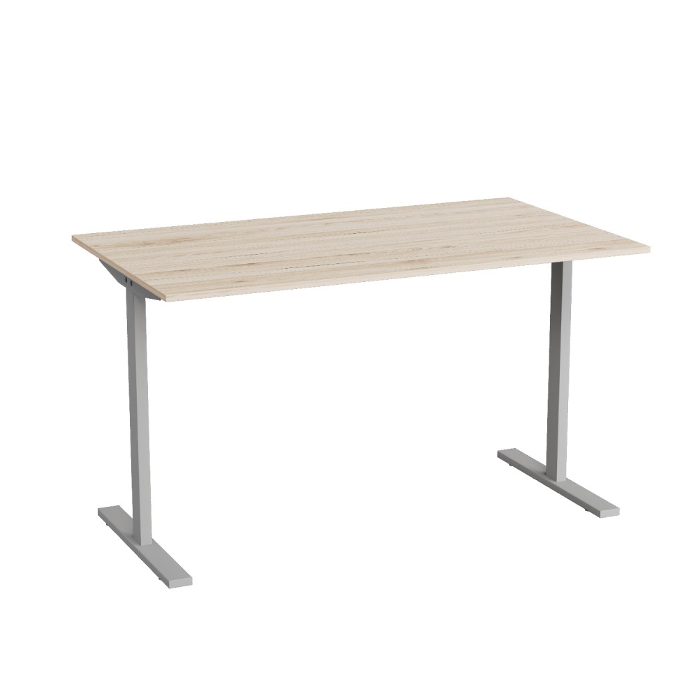 Стол письменный Space Ferrum-decor 750x1400x600 Серый металл ДСП Дуб Сан-Марино 16 мм (FRD-107962)