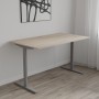 Стол письменный Space Ferrum-decor 750x1400x600 Серый металл ДСП Дуб Сан-Марино 16 мм (FRD-107962)