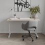 Стол письменный Space Ferrum-decor 750x1400x700 Белый металл ДСП Дуб Сан-Марино 16 мм (FRD-108002)