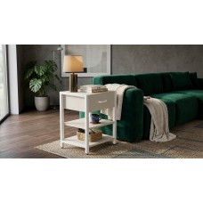 Тумба универсальная Ferrum-decor Вивьен 1/2 50x41x40 белый ДСП Кашемир 16мм (FRD-107782)